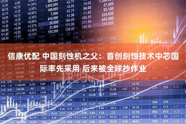 信康优配 中国刻蚀机之父:首创刻蚀技术中芯国际率先采用 后来被全球抄作业